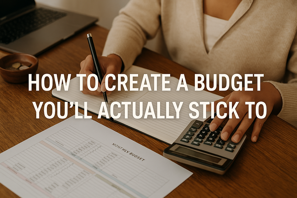 how to create a monthly budget